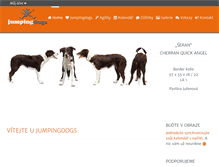 Tablet Screenshot of jumpingdogs.cz